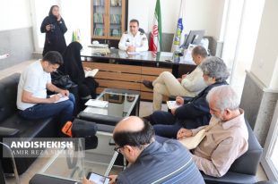 گزارش تصویری : نشست خبری رئیس پلیس راهور کیش ، سرگرد ایمانی نسب/عکس : امیررضا سیم ریز