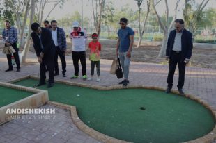افتتاحیه و برگزاری اولین دوره آموزشی مینی گلف در جزیره کیش / عکس : امیررضا سیم ریز