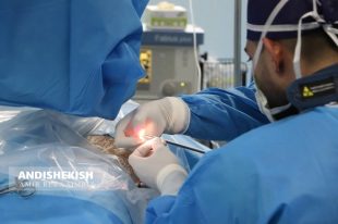 گزارش تصویری : ملی پوش کشتی  ایران زیر تیغ جراحان بیمارستان جزیره کیش/امیررضا سیم ریز