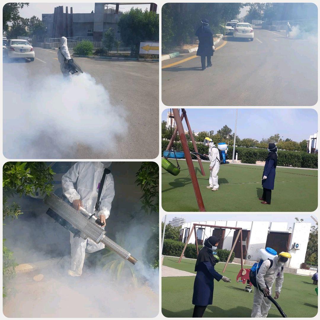 اقدامات سختگیرانه بهداشت محیط کیش در مقابله با کووید ۱۹ در شش ماهه نخست سال۹۹