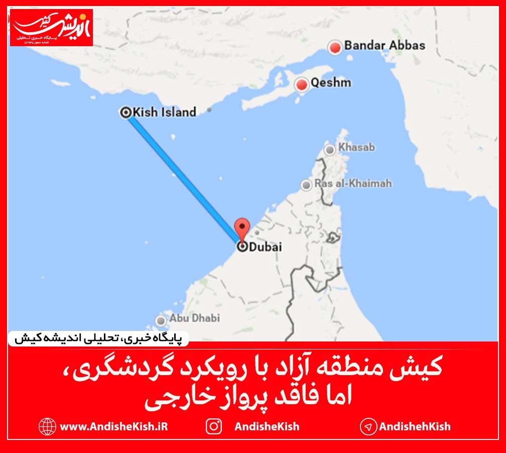 کیش منطقه آزاد با رویکرد گردشگری، اما فاقد پرواز خارجی کیش منطقه آزاد با رویکرد گردشگری، اما فاقد پرواز خارجی