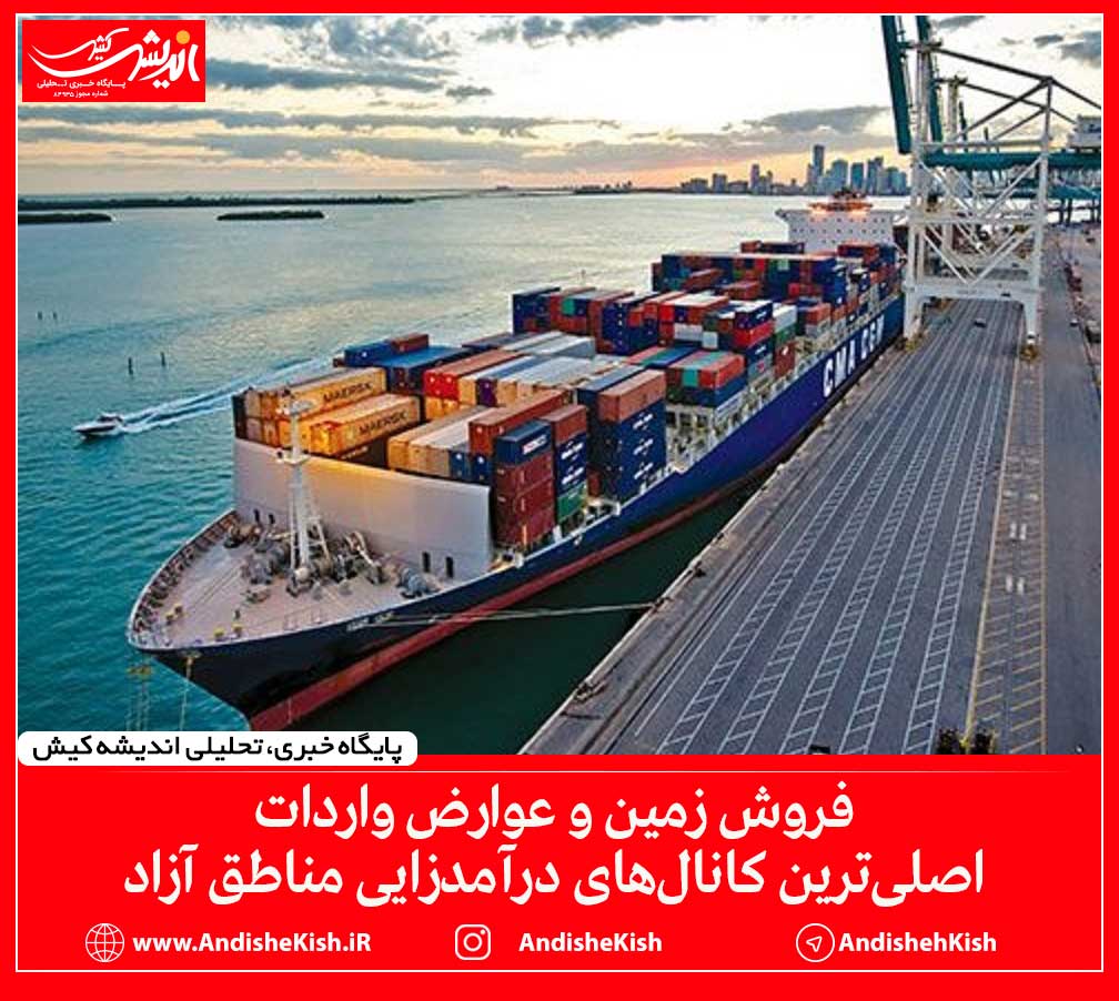 فروش زمین و عوارض واردات اصلی‌ترین کانال‌های درآمدزایی مناطق آزاد