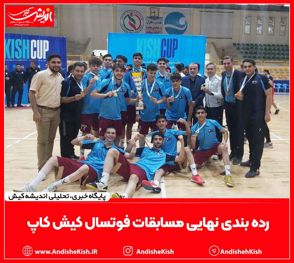 رده بندی نهایی مسابقات فوتسال کیش کاپ