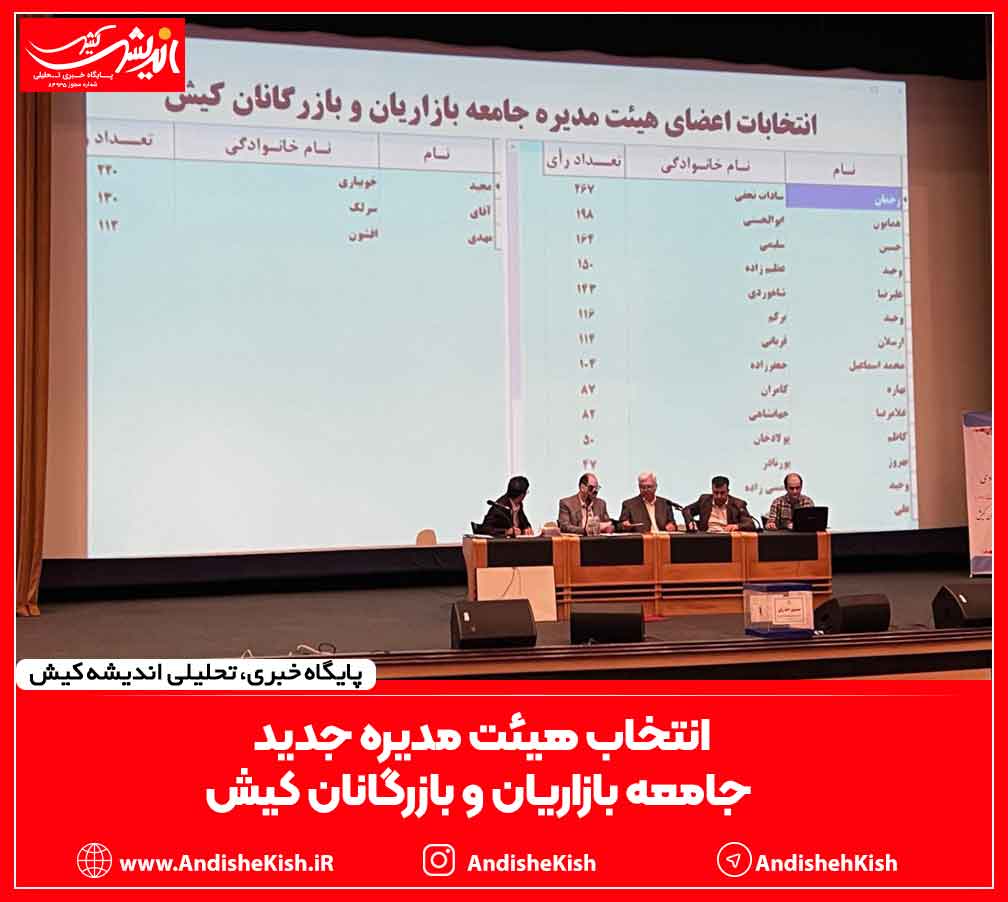 انتخاب هیئت مدیره جدید جامعه بازاریان و بازرگانان کیش انتخاب هیئت مدیره جدید جامعه بازاریان و بازرگانان کیش