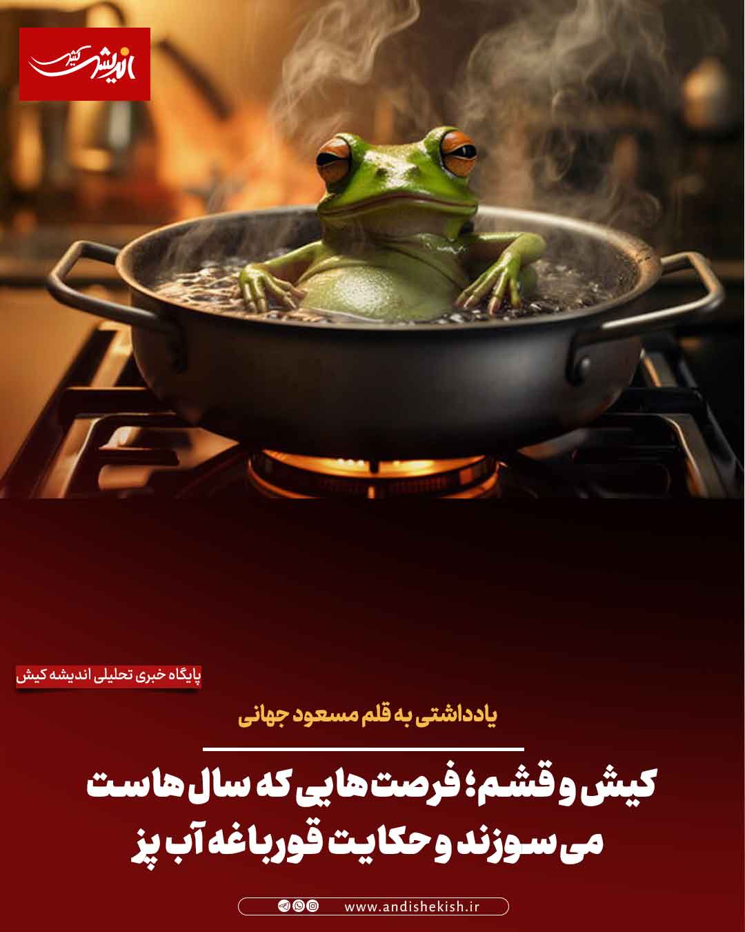 کیش و قشم؛ فرصت‌هایی که سال‌هاست می‌سوزند و حکایت قورباغه آب پز