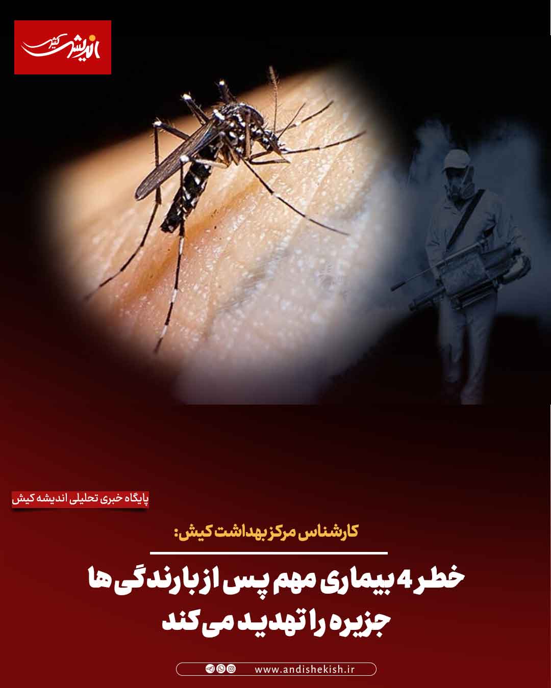 خطر ۴ بیماری مهم پس از بارندگی‌ها جزیره را تهدید می‌کند