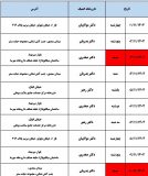 برنامه زمان‌بندی کشیک داروخانه‌ها