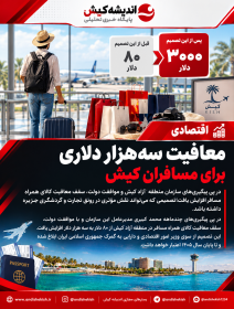 معافیت سه‌هزار دلاری برای مسافران کیش